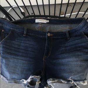 Cutoff jean shorts size 24
